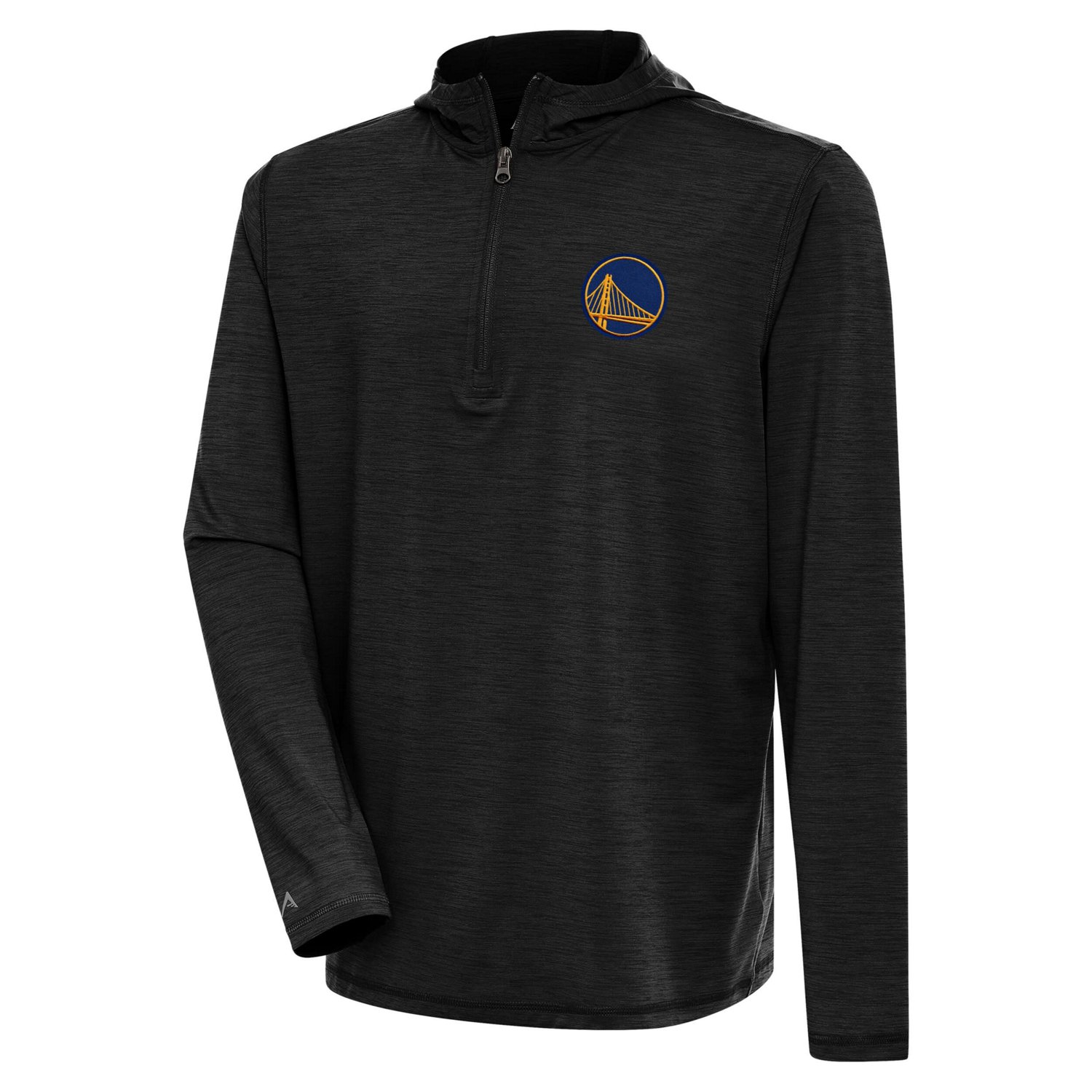 Antigua Heather Golden State Warriors Tidy Quarter-Zip Lightweight ...