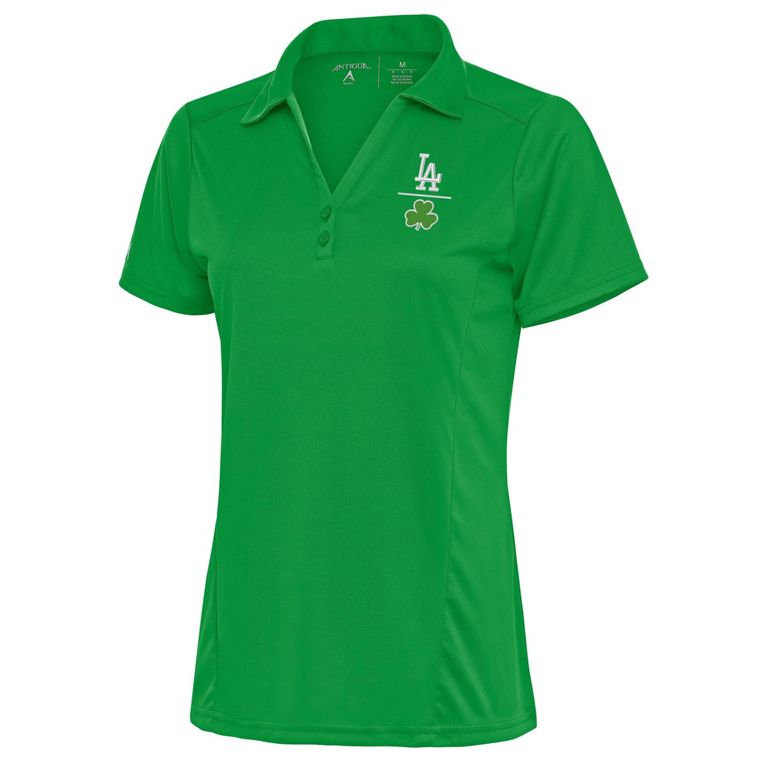 Antigua Kelly Los Angeles Dodgers Shamrock Tribute Polo | Academy