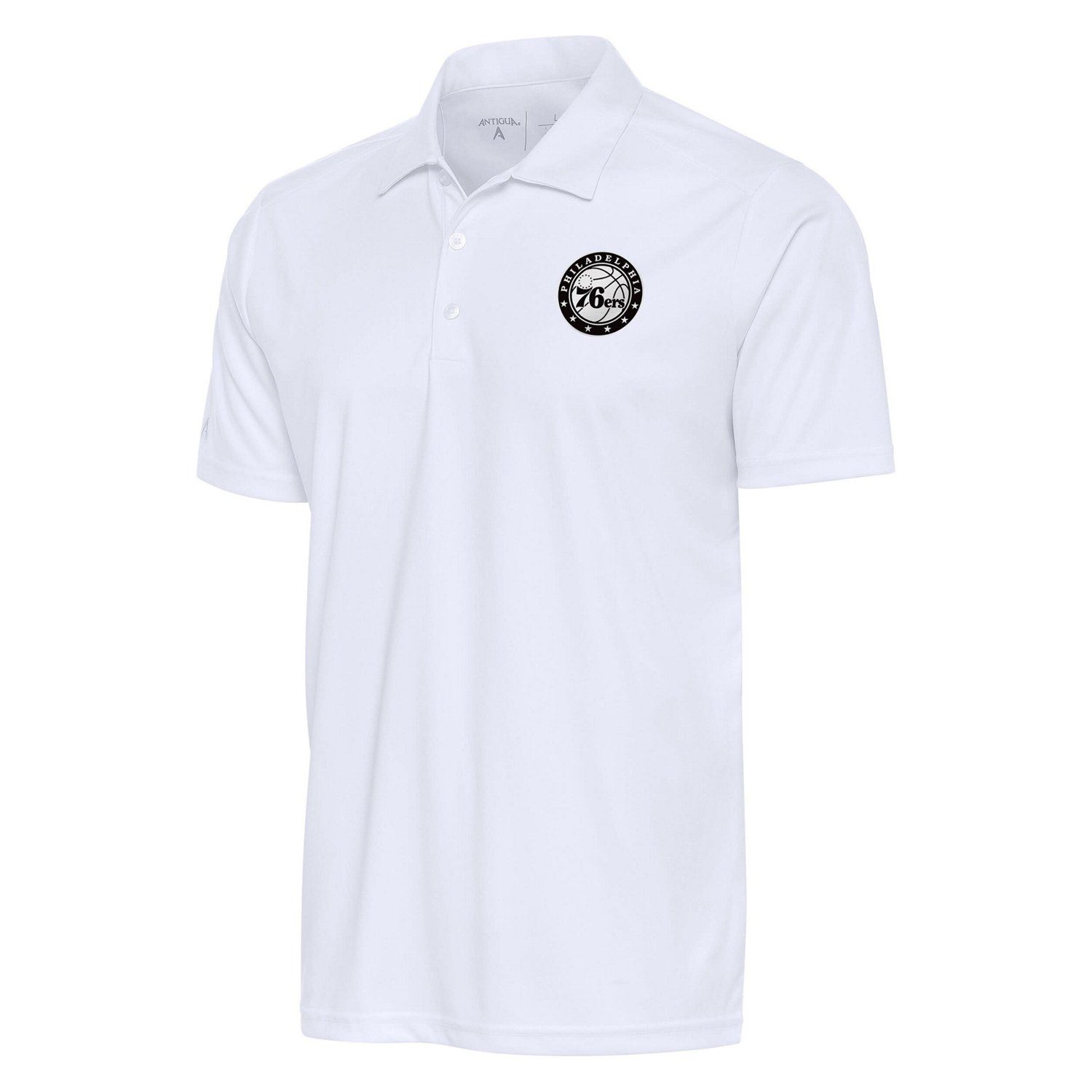 Antigua Philadelphia 76ers Metallic Logo Tribute Polo | Academy