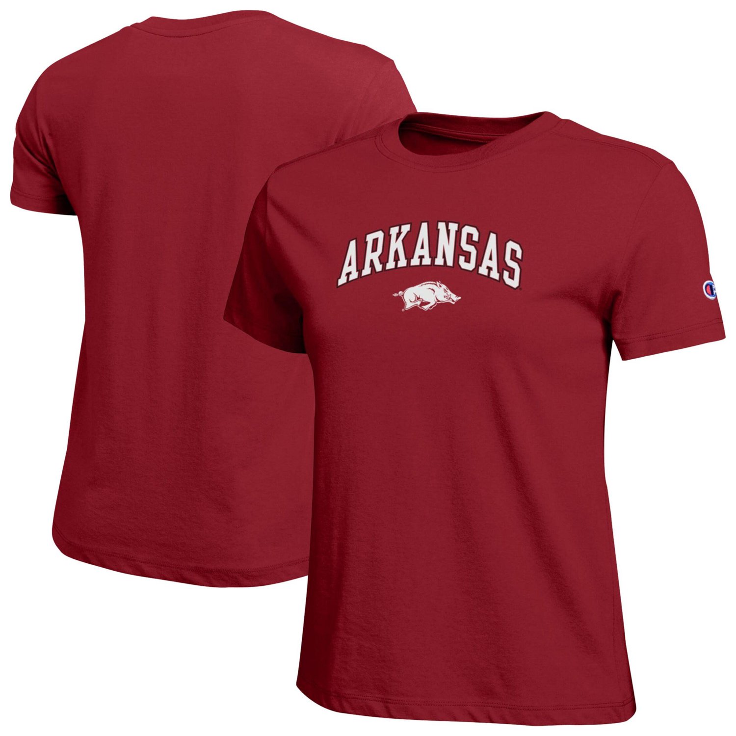 Champion Arkansas Razorbacks Arched Over Logo T-Shirt | Academy
