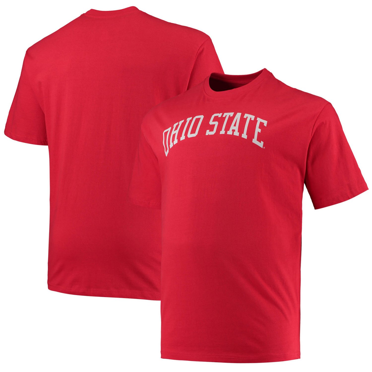 Men's Champion Black Ohio State Buckeyes Big & Tall Arch Over Logo Powerblend Pullover Hoodie