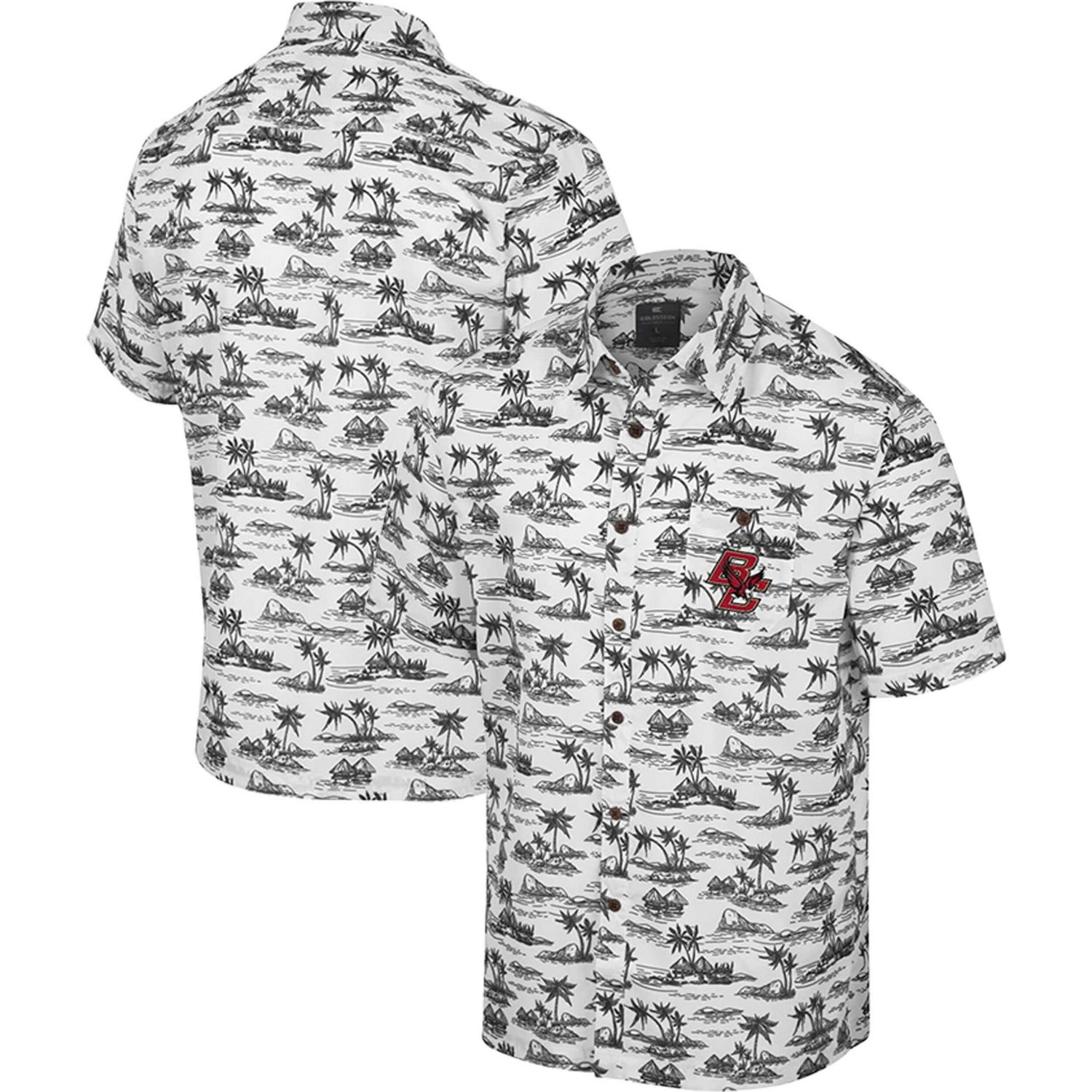 Colosseum Boston College Eagles Spontaneous is Romantic Camp Button-Up ...