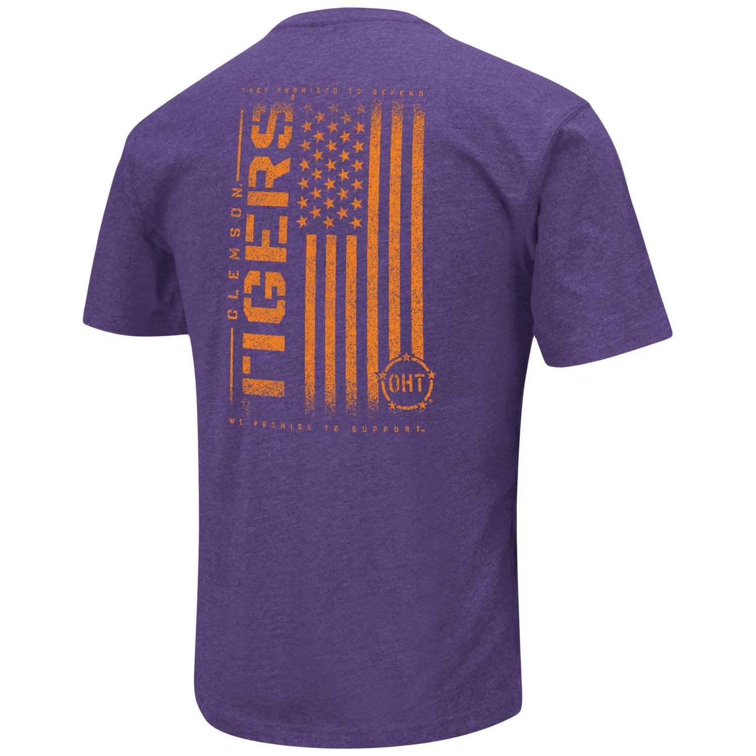 Colosseum Heather Clemson Tigers OHT Military Appreciation Flag 20 T ...