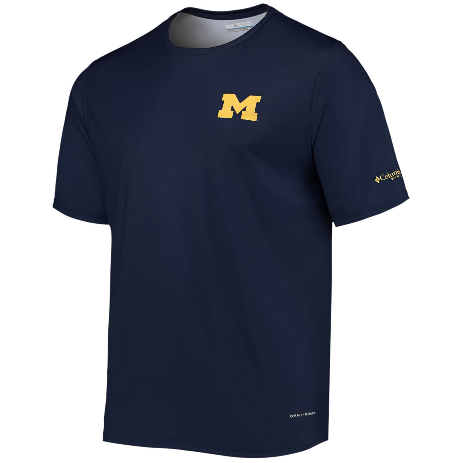 Columbia Michigan Wolverines Terminal Tackle Omni-Shade T-Shirt | Academy