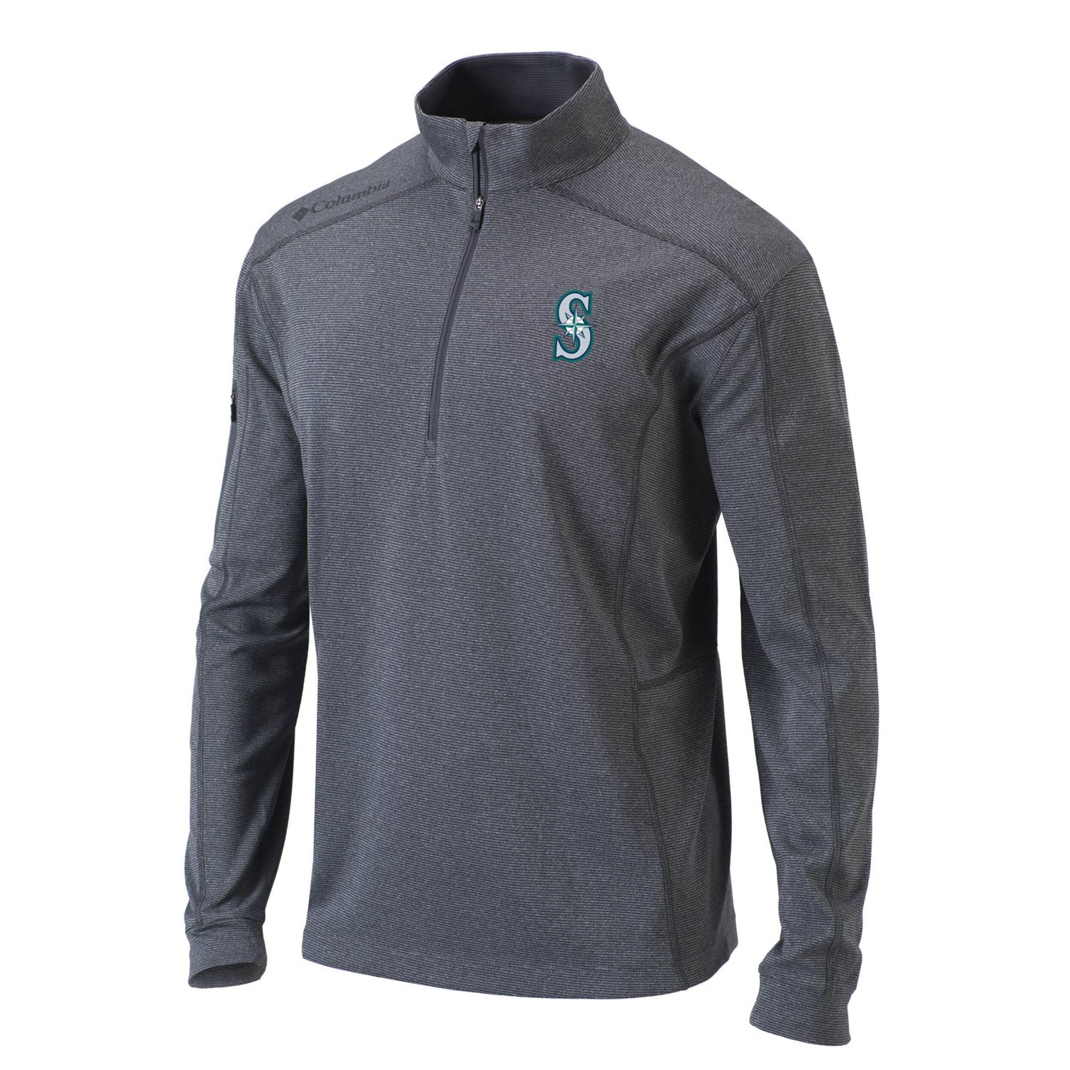 Columbia Seattle Mariners OmniWick Shotgun QuarterZip Pullover Top