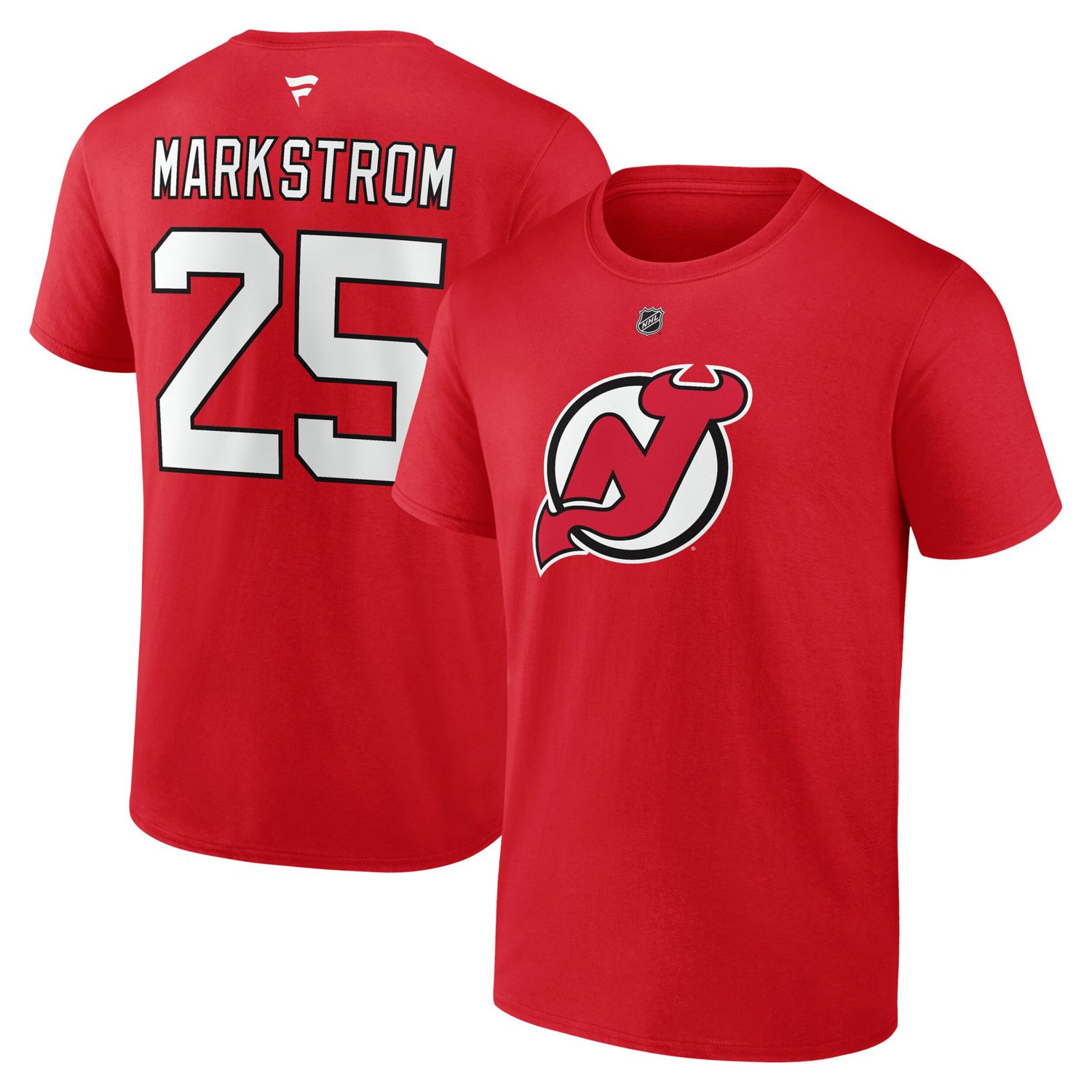 Fanatics Jacob Markstrom New Jersey Devils Authentic Stack Name Number ...