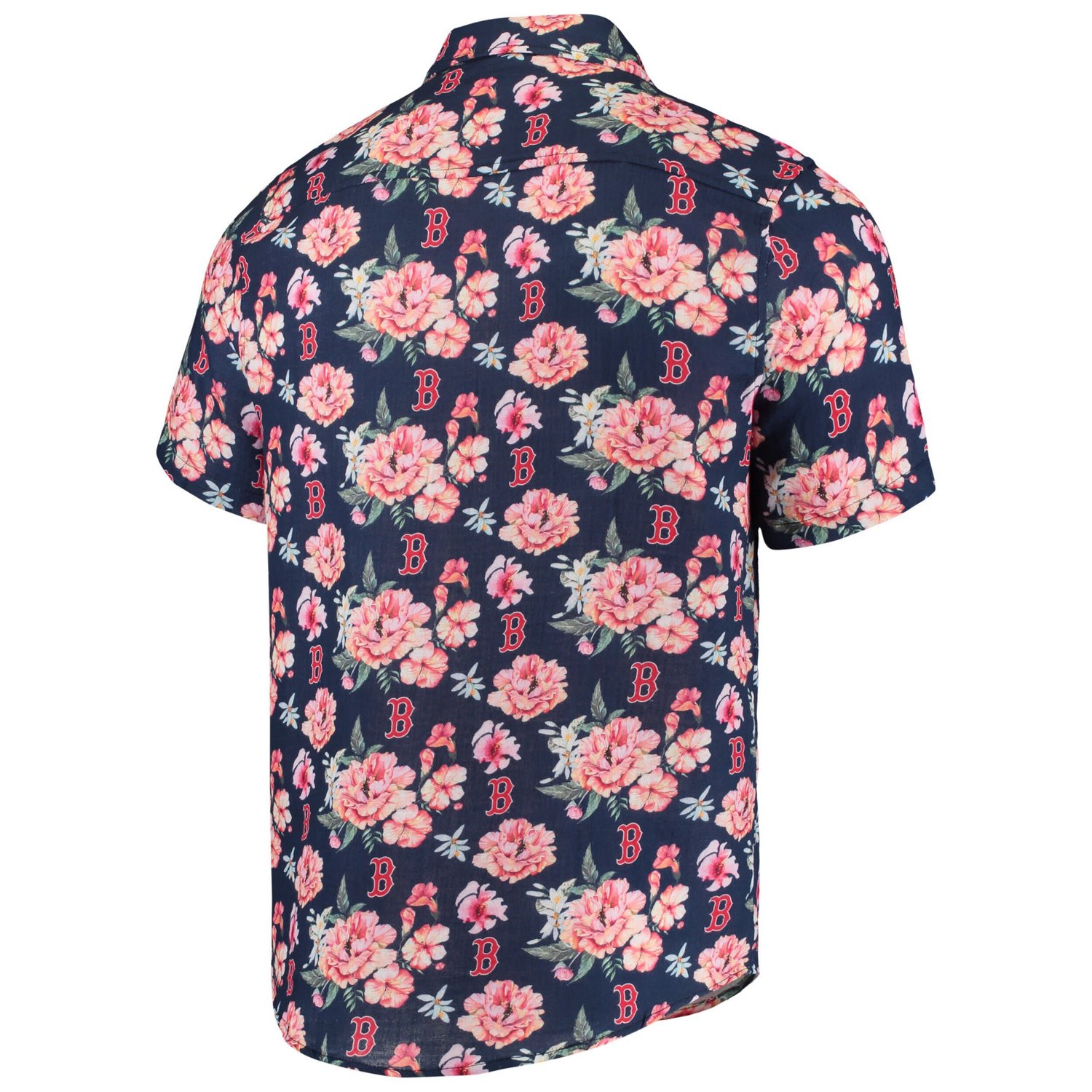 FOCO Boston Red Sox Floral Linen Button-Up Shirt | Academy