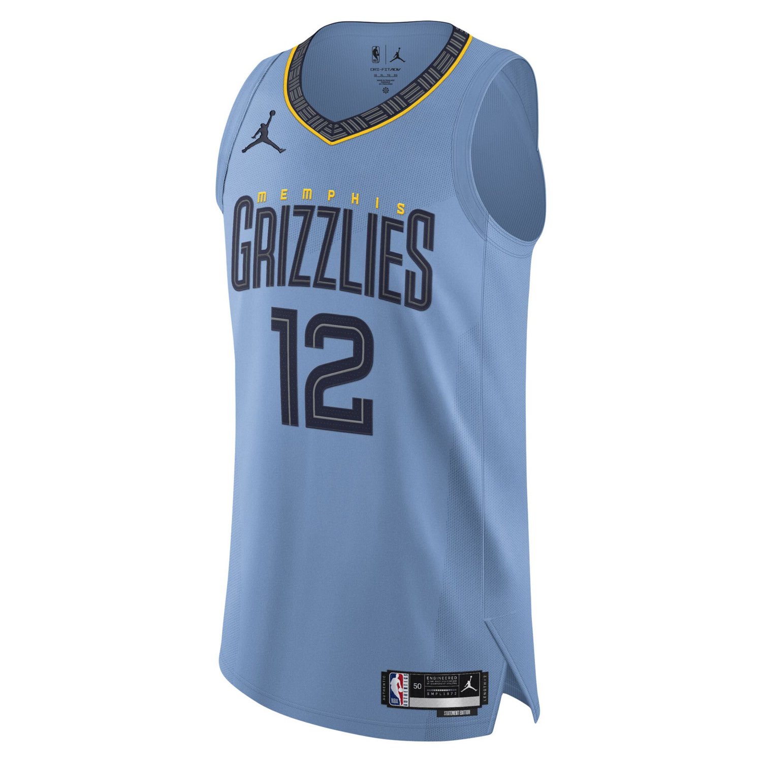 Jordan Brand Ja Morant Light Memphis Grizzlies Authentic Player Jersey ...