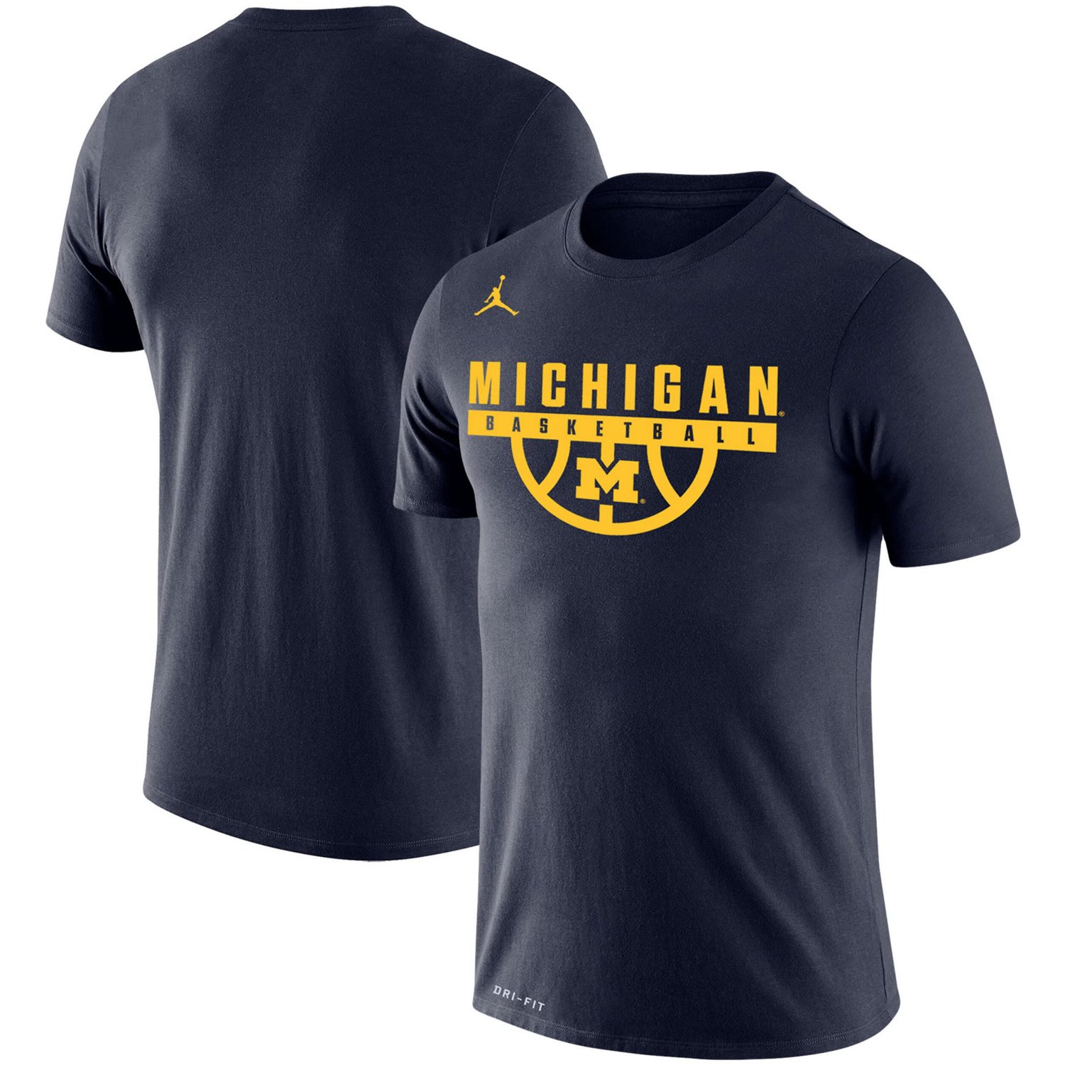 Jordan Brand Michigan Wolverines Basketball Drop Legend Performance T ...