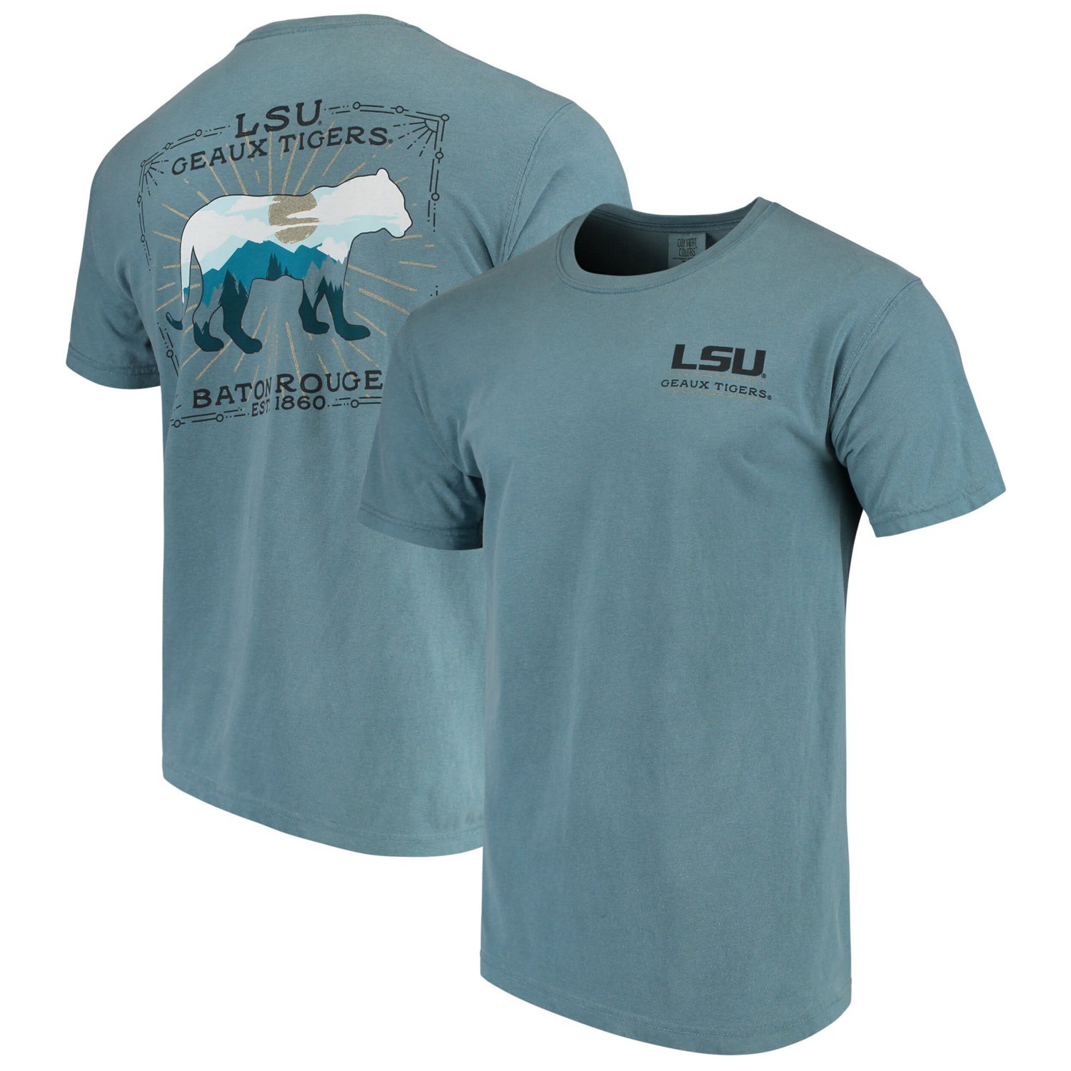 LSU Tigers State Scenery Comfort Colors T-Shirt | Academy