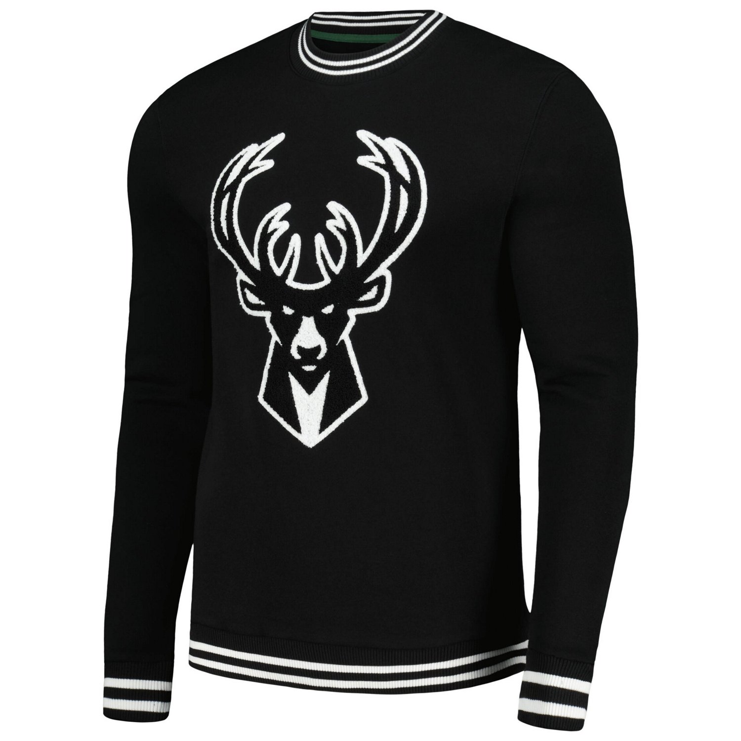 Men's Stadium Essentials Milwaukee Bucks Club Level Pullover Sweatshirt ...