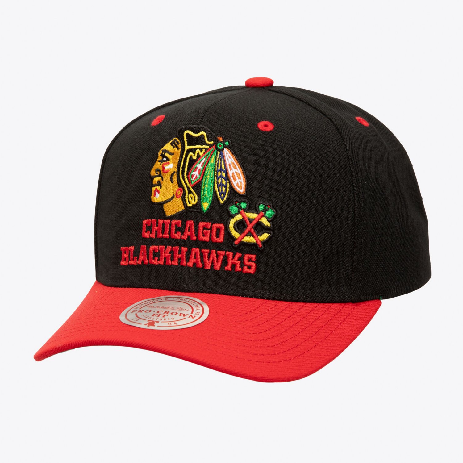 Mitchell Ness Chicago hawks All In 20 Pro Crown Adjustable Hat | Academy
