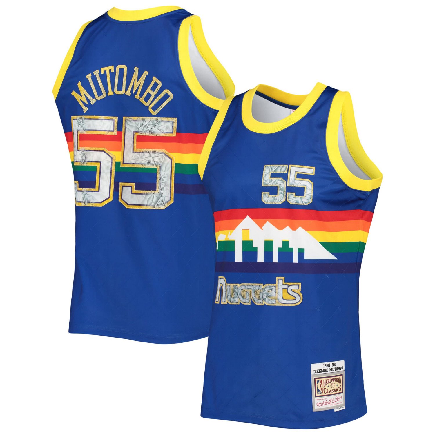 Mitchell Ness Dikembe Mutombo Denver Nuggets 1996/97 Hardwood Classics ...