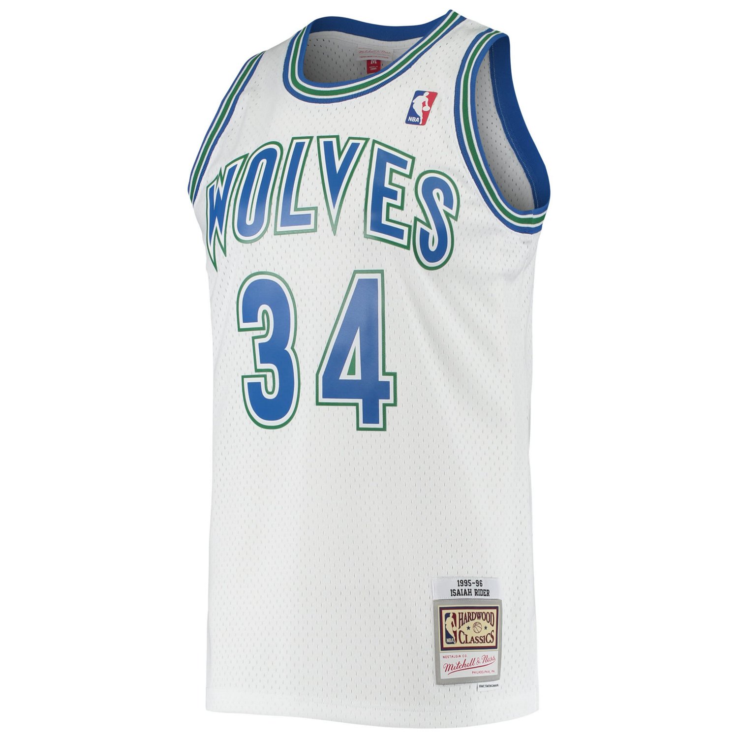 Mitchell Ness Isaiah Rider Minnesota Timberwolves 1995/96 Hardwood ...