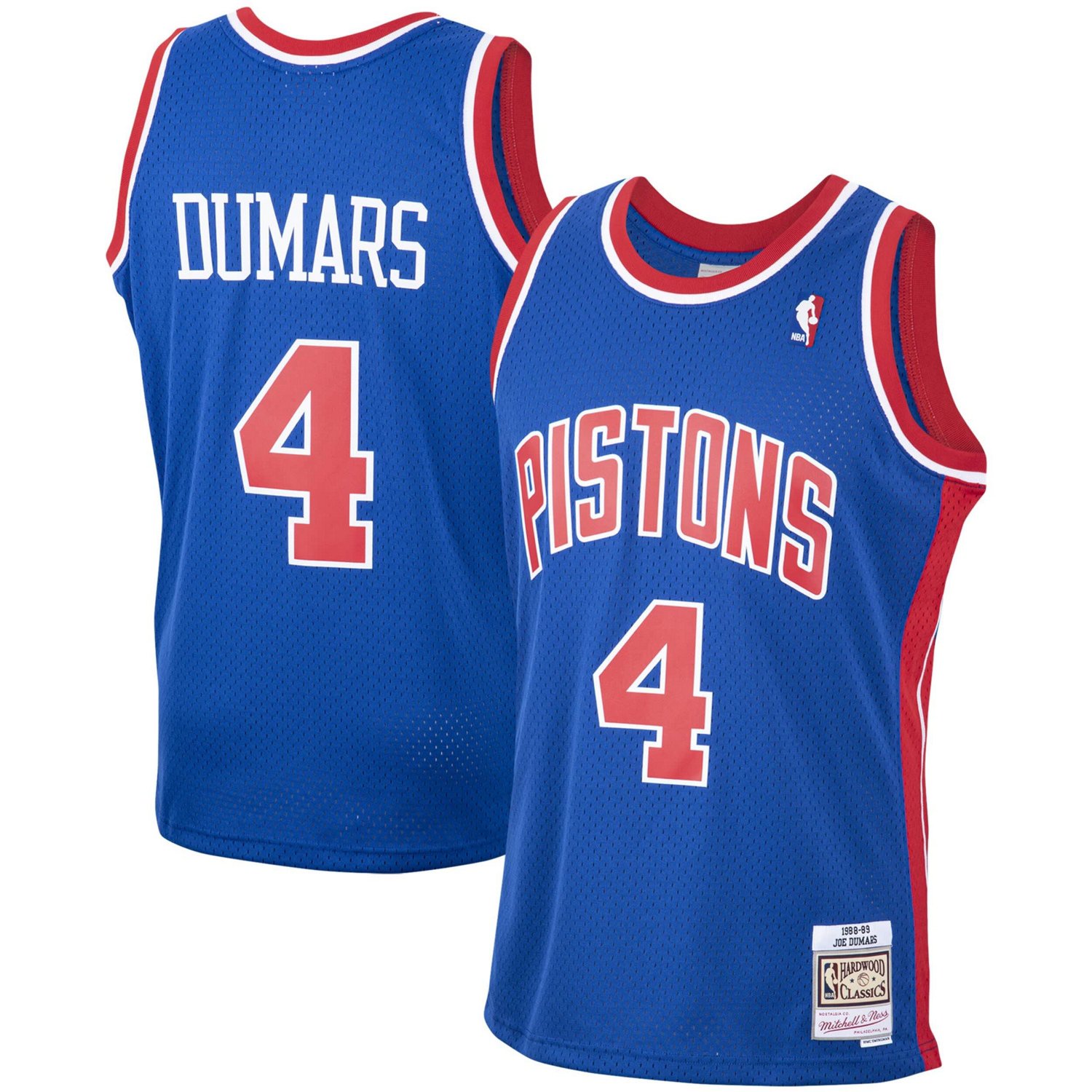 Mitchell Ness Joe Dumars Detroit Pistons 1988/89 Hardwood Classics ...