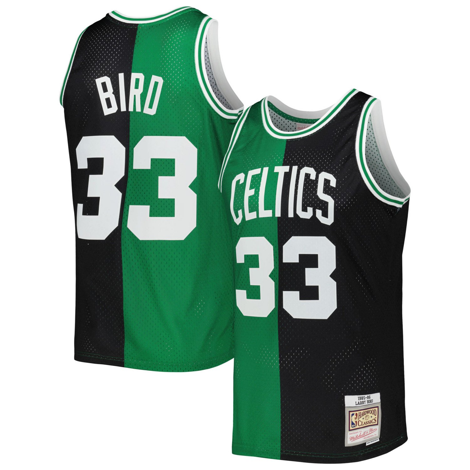 Mitchell Ness Larry Bird /Kelly Green Boston Celtics Hardwood Classics ...