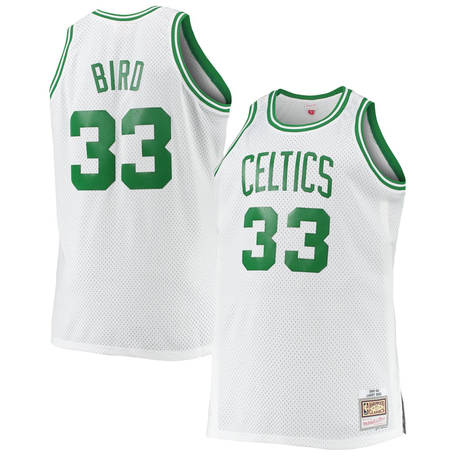 Mitchell Ness Larry Bird Boston Celtics Big Tall 1985/86 Hardwood ...