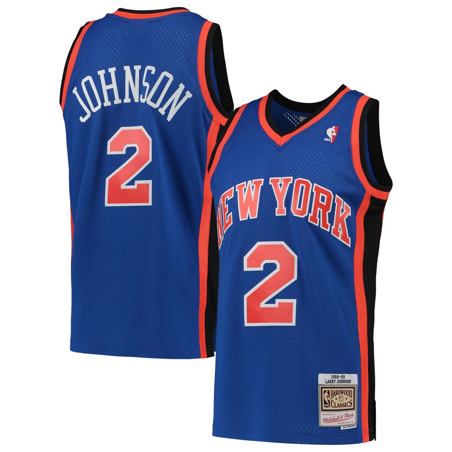 Mitchell Ness Larry Johnson New York Knicks 1998/99 Hardwood Classics ...