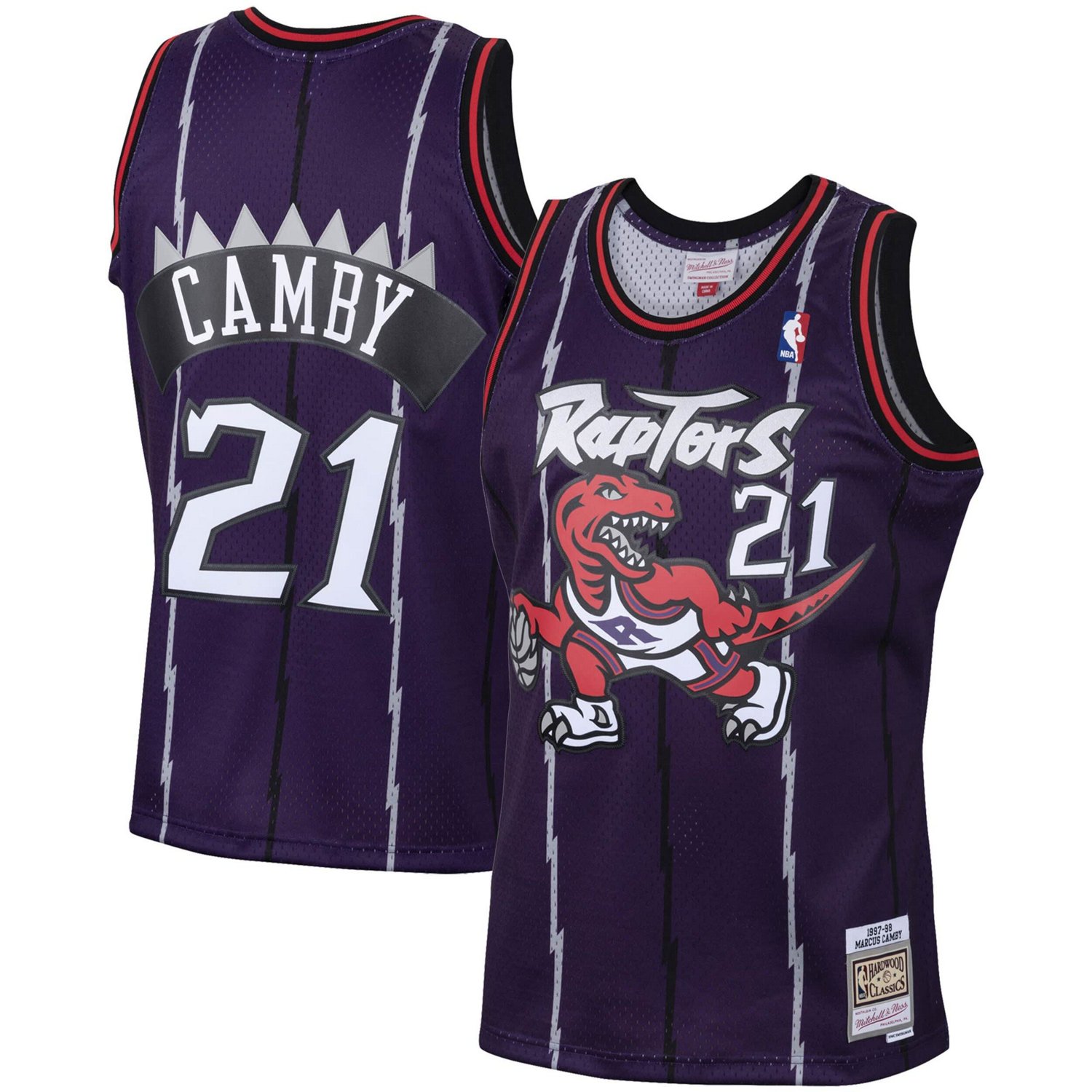 Mitchell Ness Marcus Camby Toronto Raptors 2001/02 Hardwood Classics ...