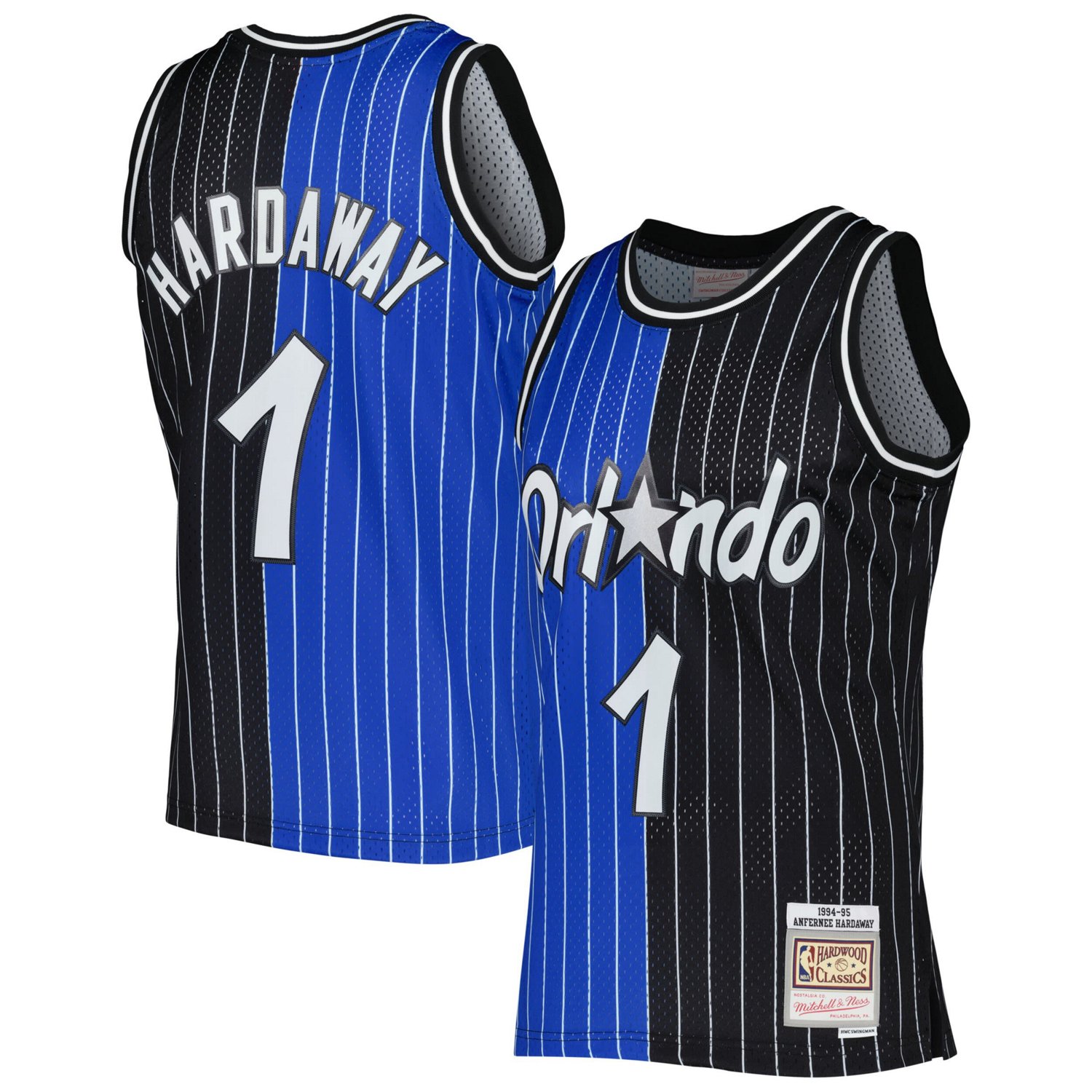 Mitchell Ness Penny Hardaway /Black Orlando Magic Hardwood Classics ...