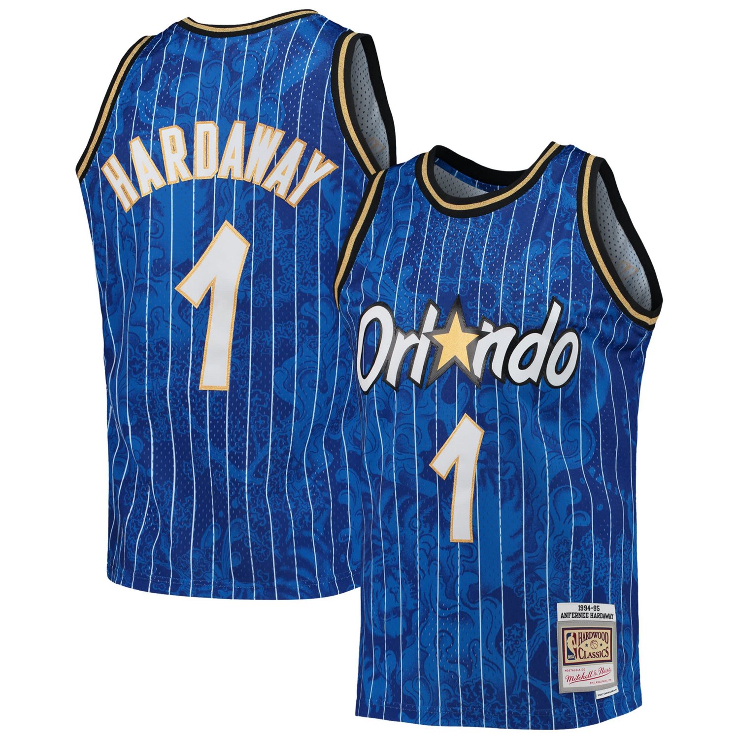 Mitchell Ness Penny Hardaway Orlando Magic Hardwood Classics 1994/95 ...