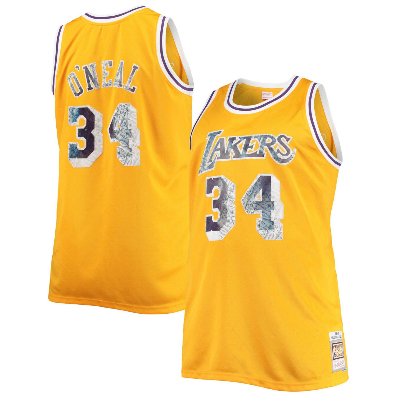 Mitchell Ness Shaquille O'Neal Los Angeles Lakers Big Tall 1996-97 NBA ...