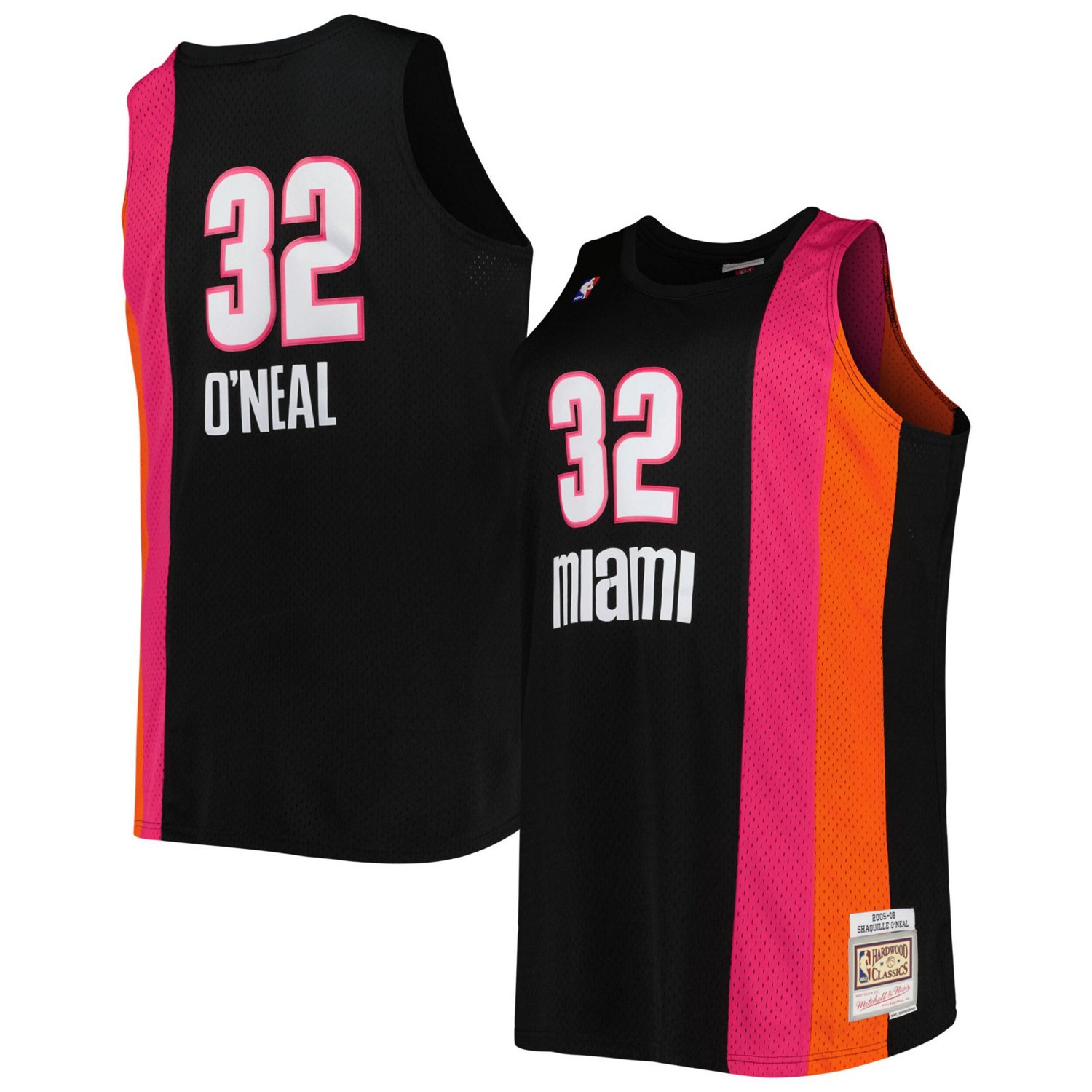 Mitchell Ness Shaquille O'Neal Miami Heat Big Tall Hardwood Classics ...