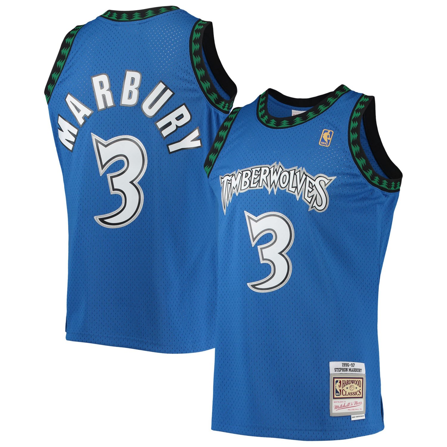 Mitchell Ness Stephon Marbury Minnesota Timberwolves 1996/97 Hardwood ...