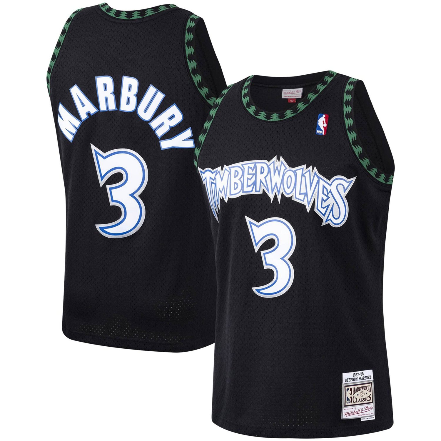 Mitchell Ness Stephon Marbury Minnesota Timberwolves 1997/98 Hardwood ...