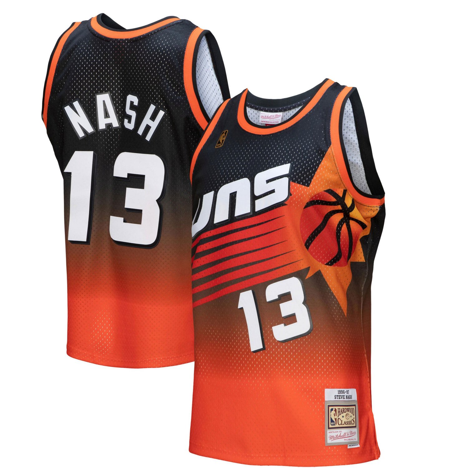 Mitchell Ness Steve Nash /Black Phoenix Suns 1996/97 Hardwood Classics ...