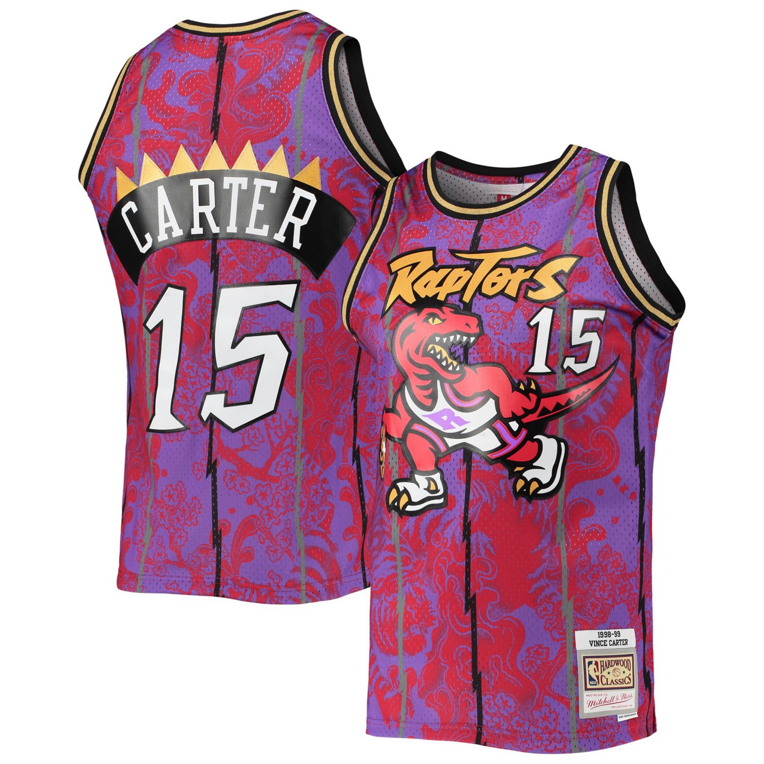 Mitchell Ness Vince Carter Toronto Raptors Hardwood Classics 1998/99 ...