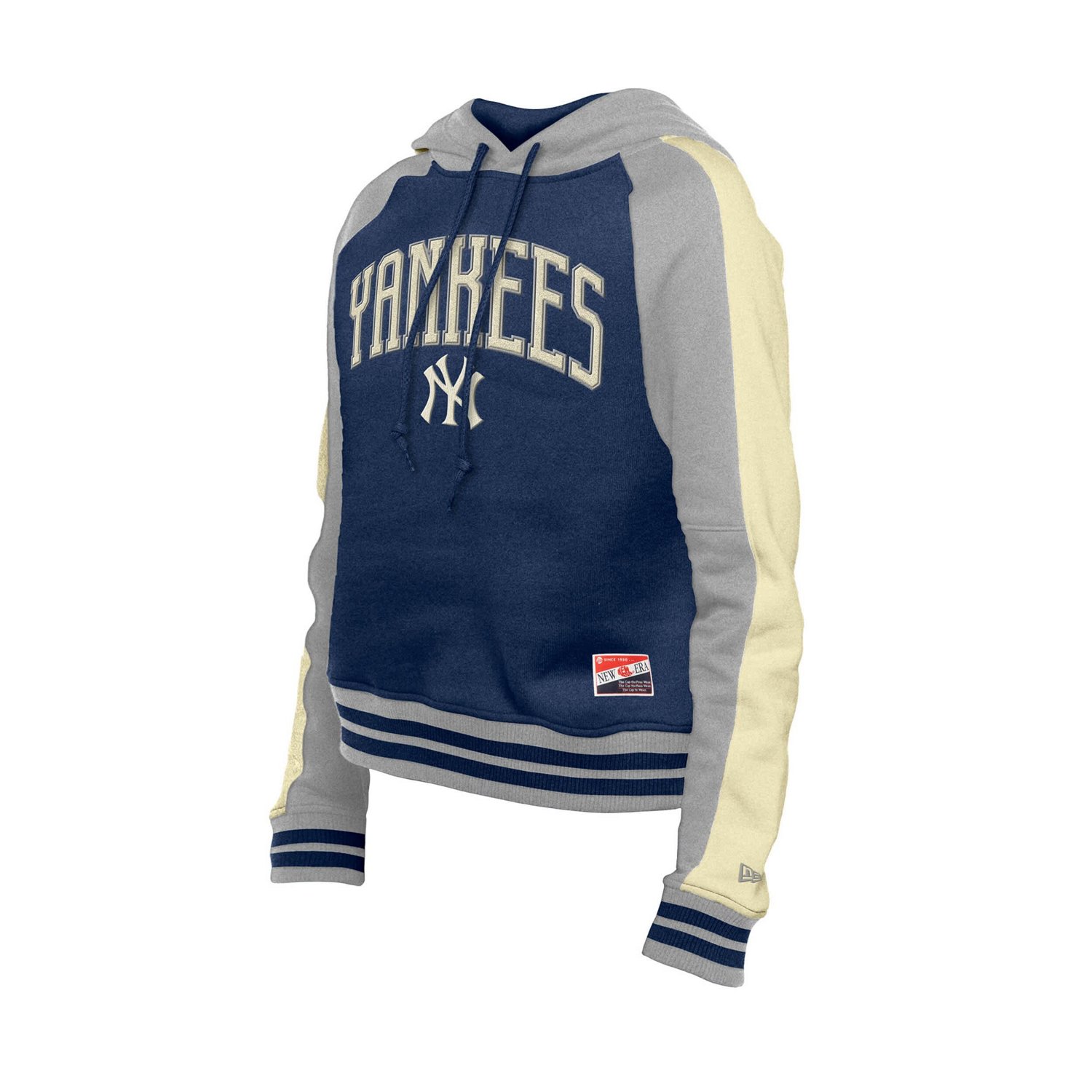 New Era New York Yankees Throwback Cropped Raglan Pullover Hoodie | Academy