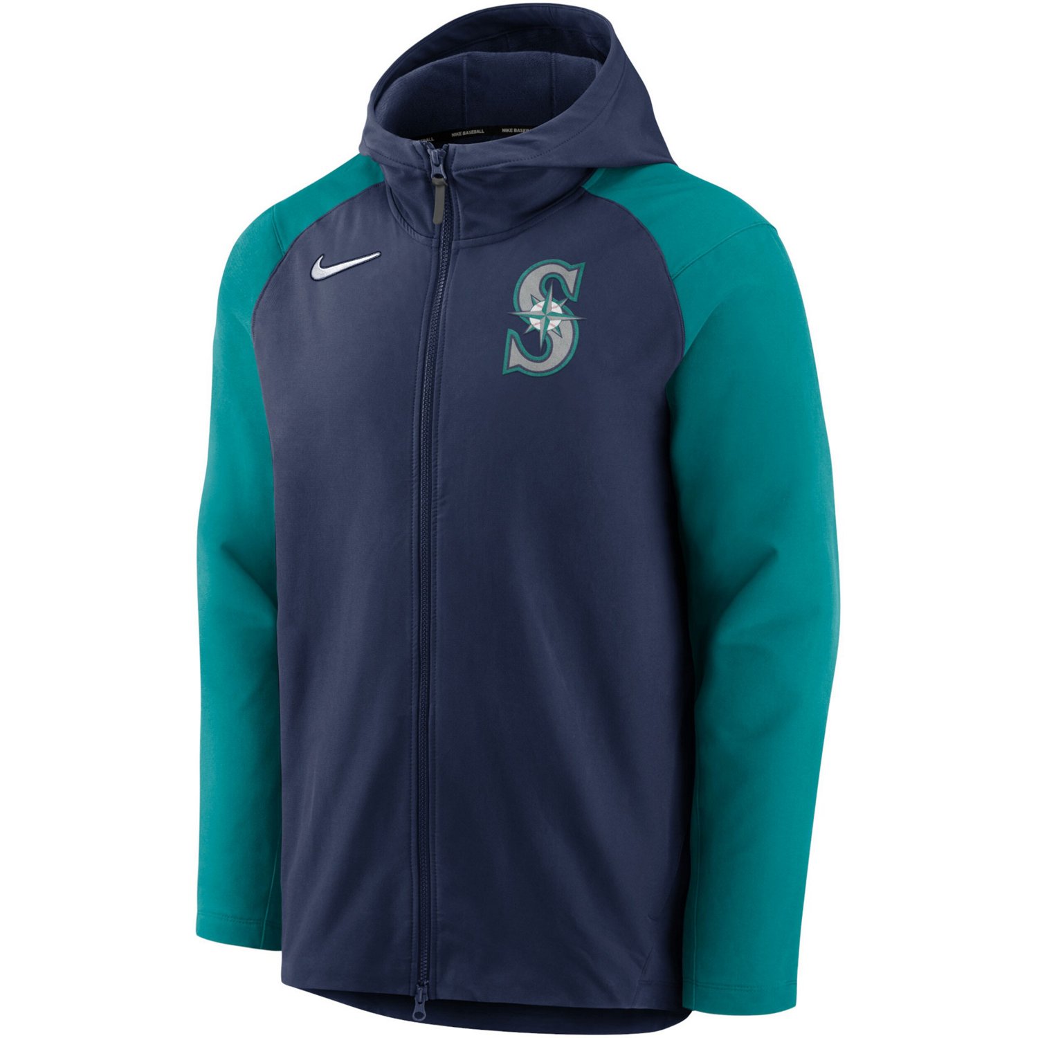 Nike /Aqua Seattle Mariners Authentic Collection Performance Raglan ...