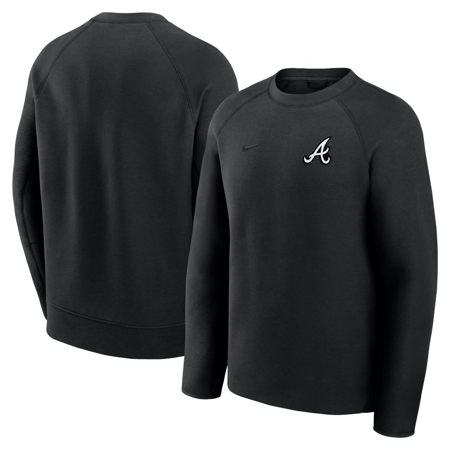 Nike Atlanta Braves Tech Fleece Raglan Sweatshirt | Academy