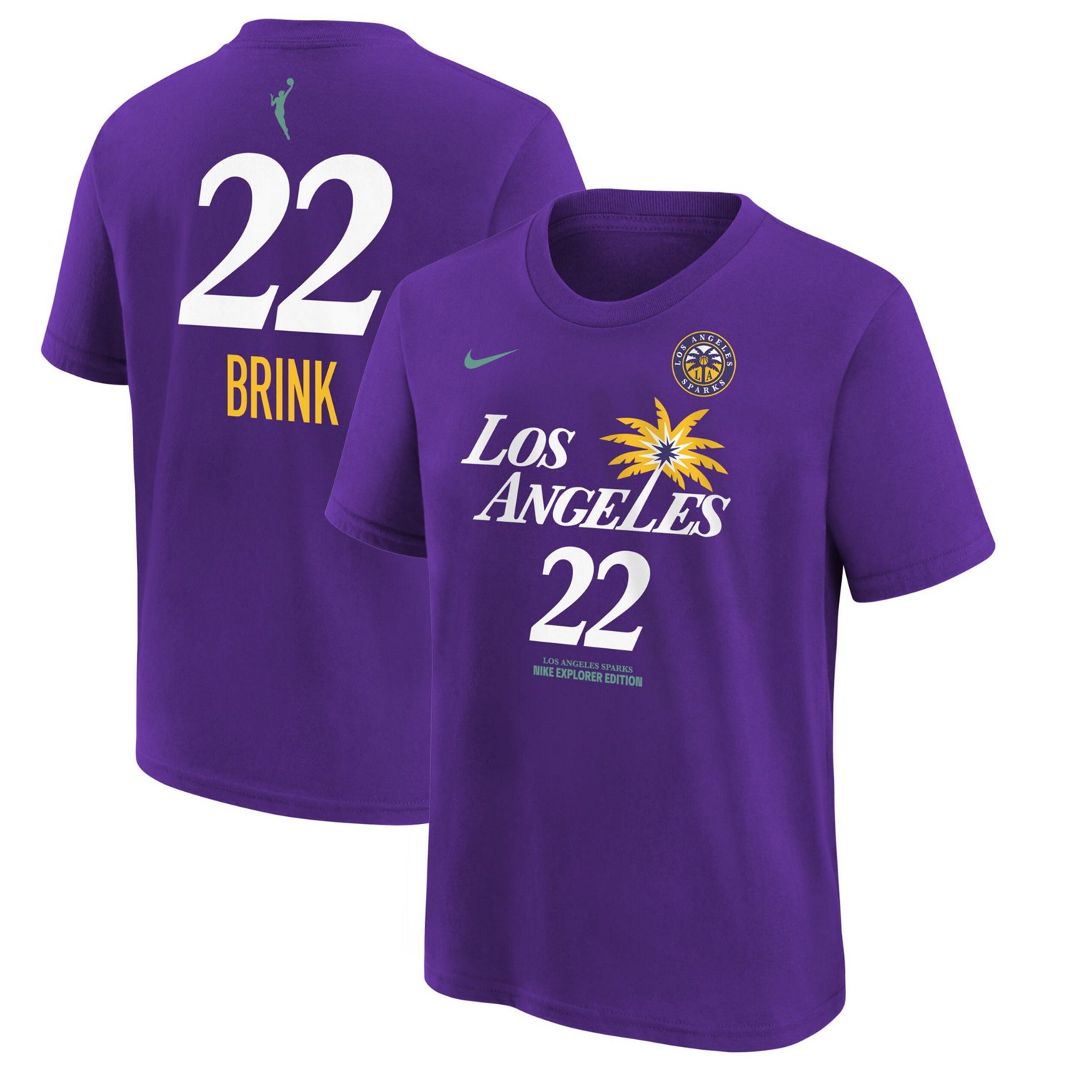 Nike Cameron Brink Los Angeles Sparks 2024 WNBA Draft Name Number T