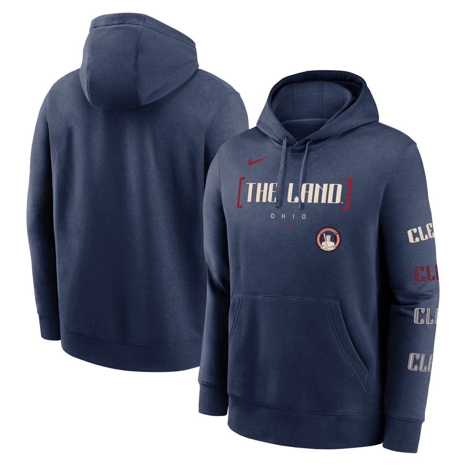 Nike Cleveland Guardians 2024 City Connect Club Fleece Pullover Hoodie ...