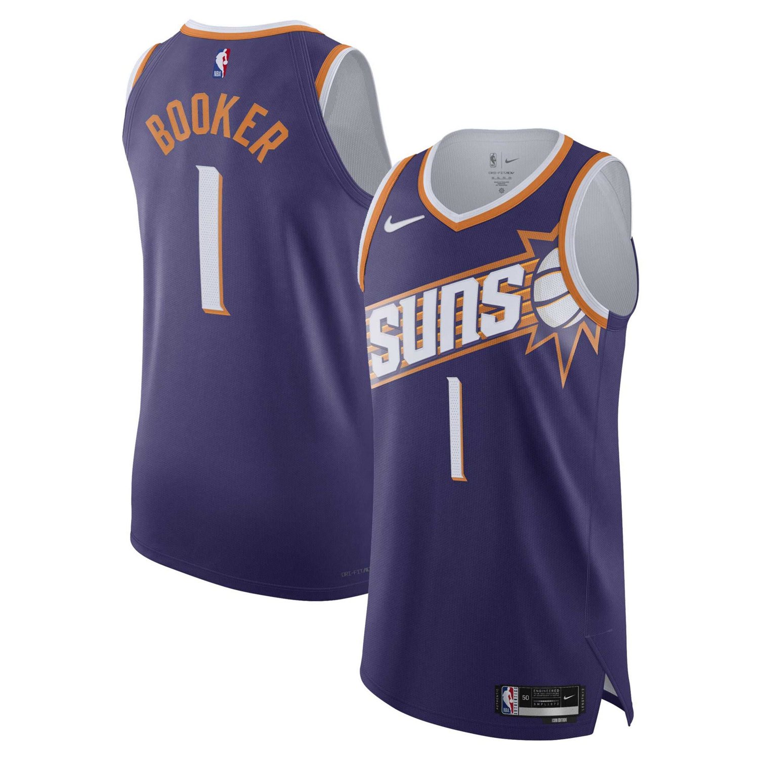 Nike Devin Booker Phoenix Suns Authentic Jersey - Icon Edition | Academy