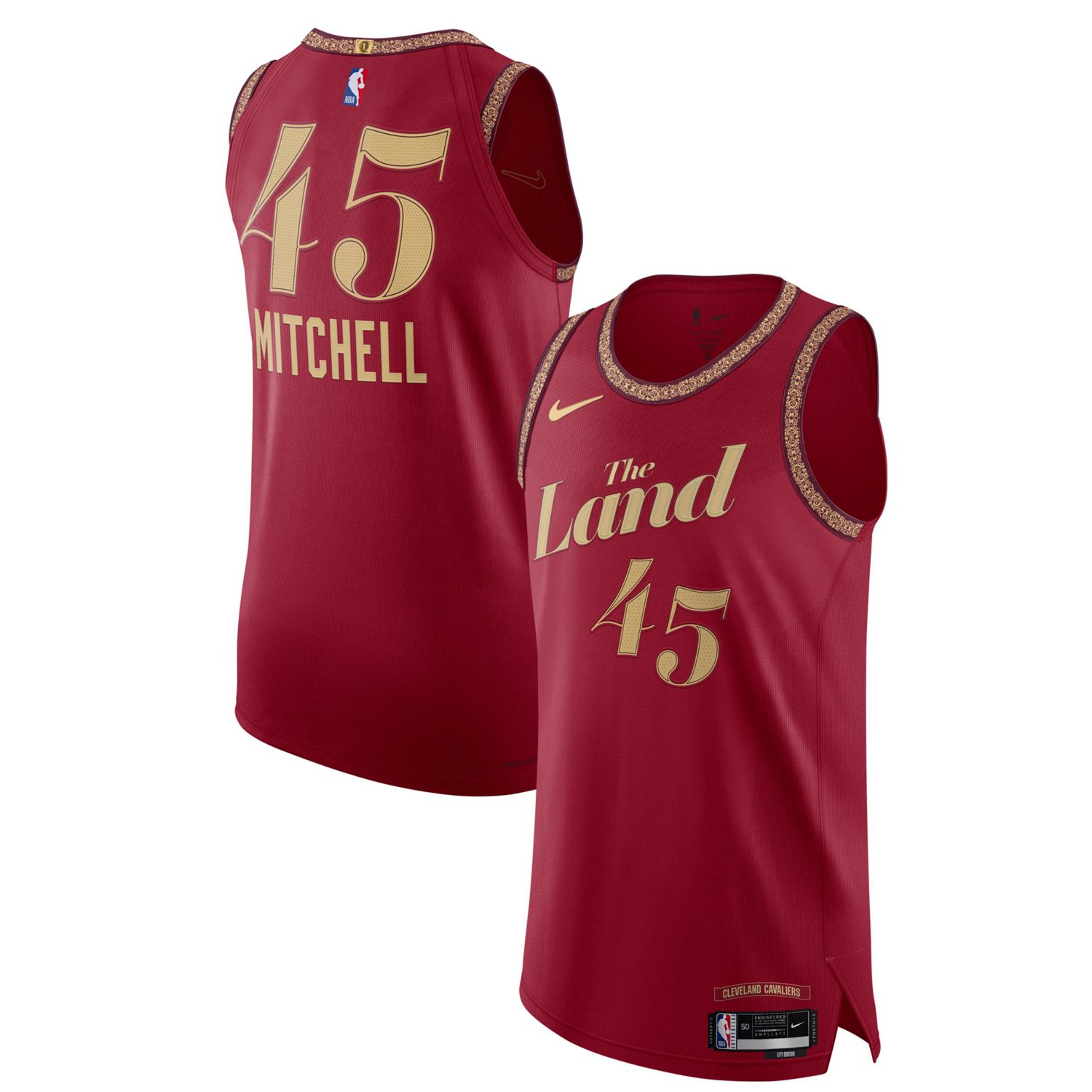 Nike Donovan Mitchell Cleveland Cavaliers Authentic Jersey - City ...