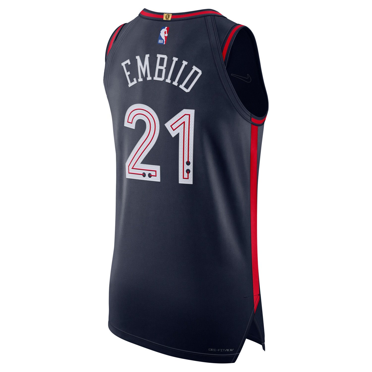 Nike Joel Embiid Philadelphia 76ers Authentic Jersey - City Edition ...