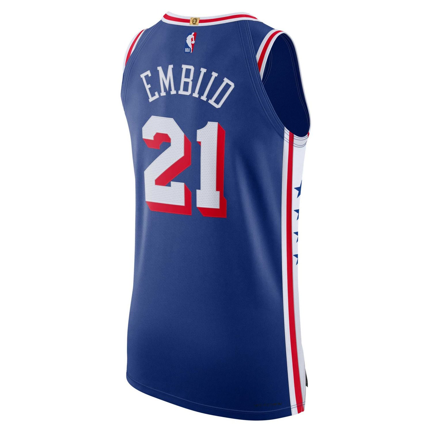 Nike Joel Embiid Philadelphia 76ers Authentic Jersey - Icon Edition ...