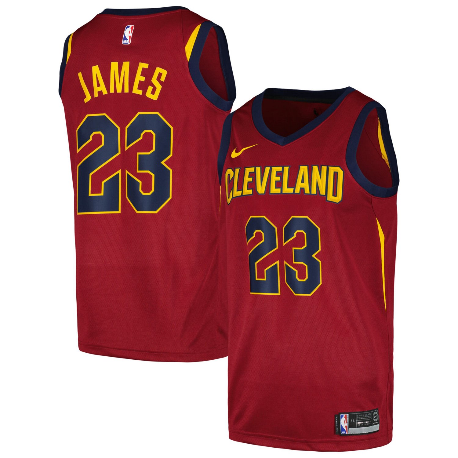 Nike LeBron James Cleveland Cavaliers Swingman Player Jersey - Icon ...