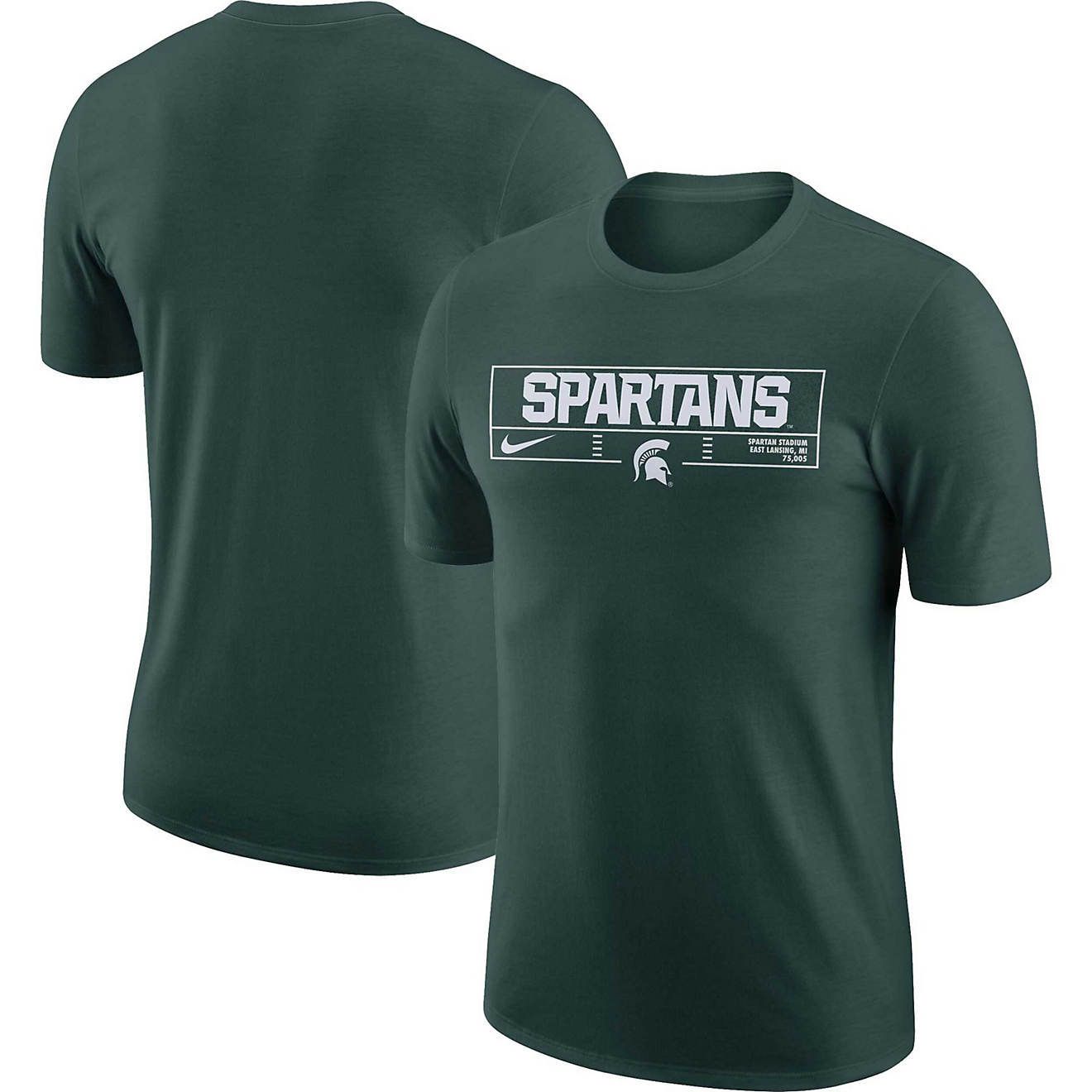 Nike Michigan State Spartans Wordmark Stadium T-Shirt | Academy