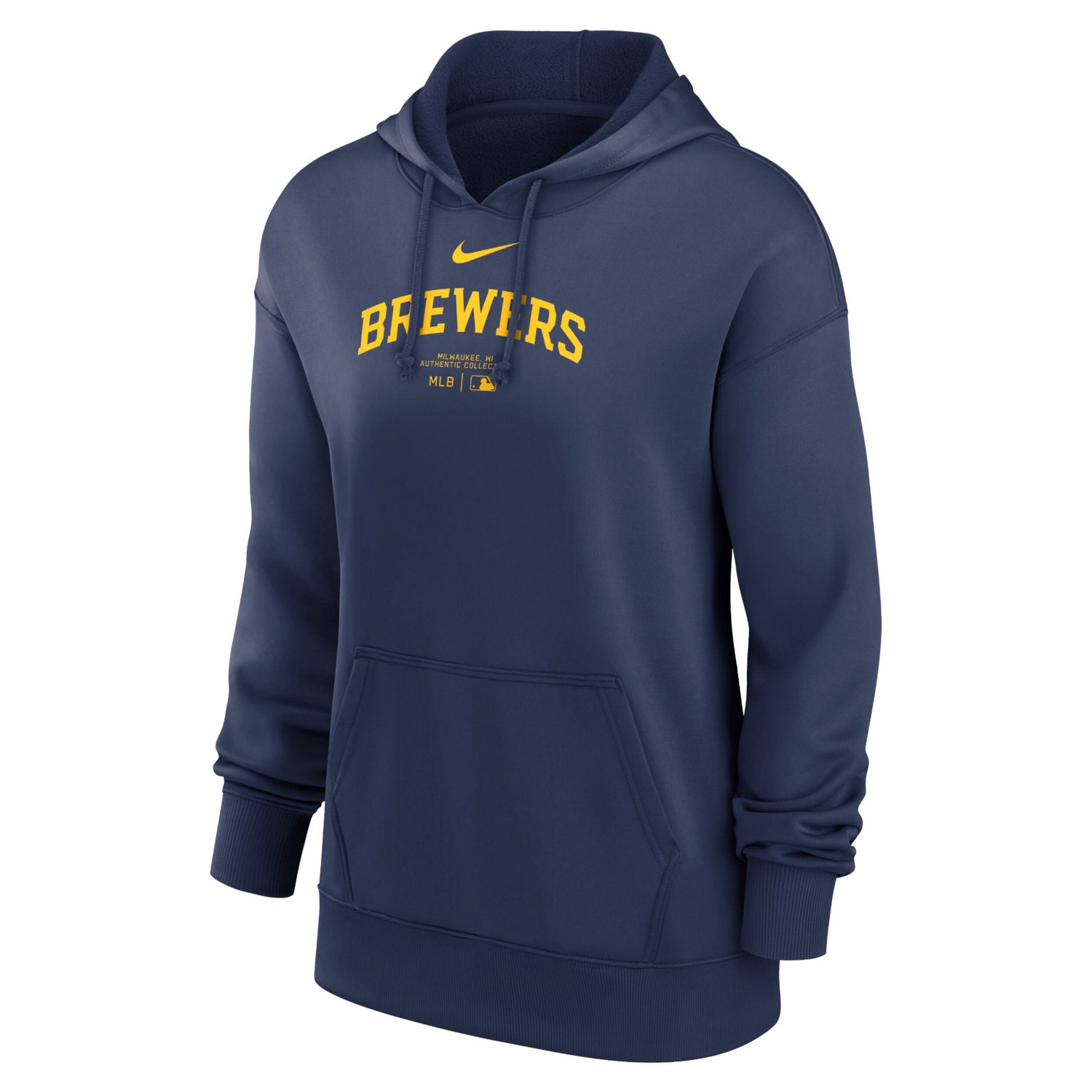 Nike Milwaukee Brewers Authentic Collection Performance Pullover Hoodie ...