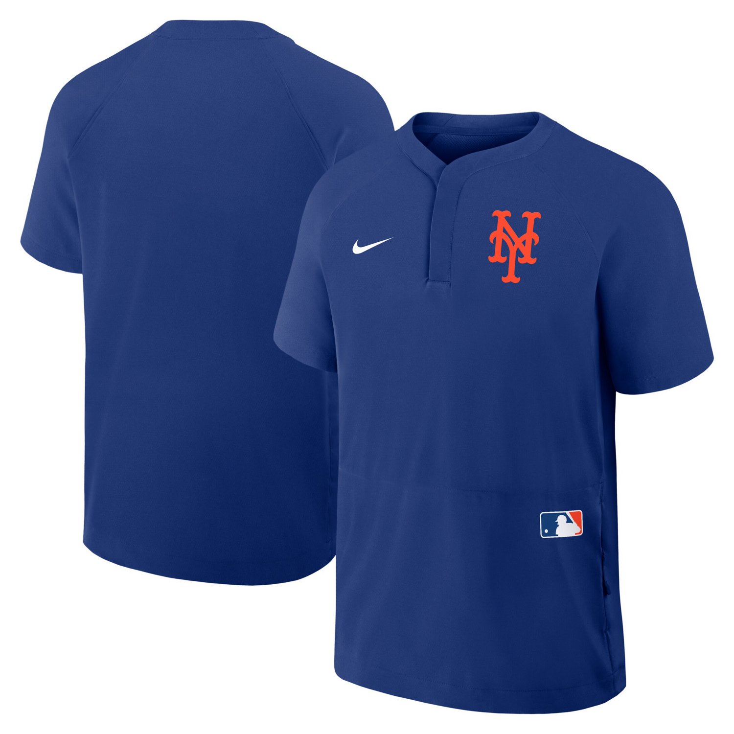 Nike New York Mets Authentic Collection Raglan Short Sleeve Windshirt ...