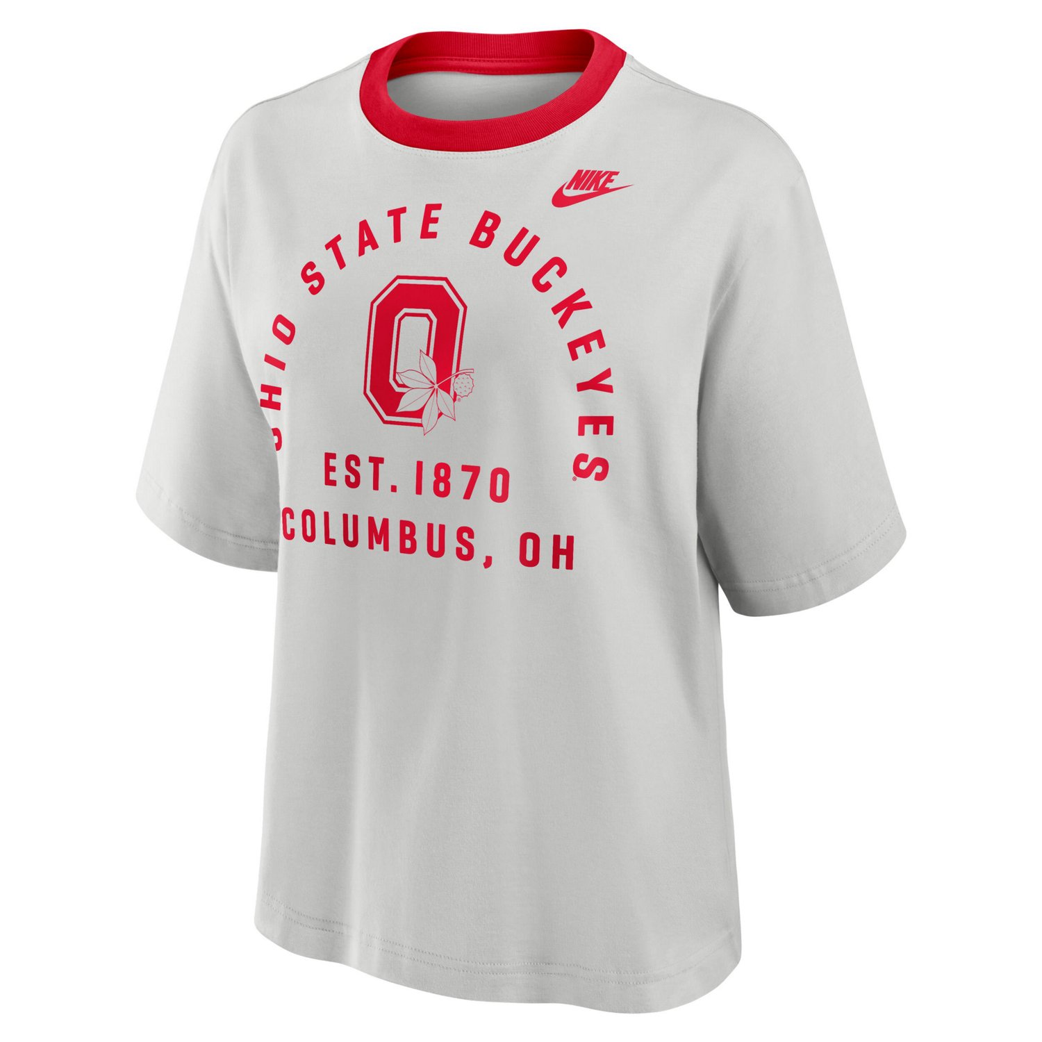 Nike Ohio State Buckeyes Legacy Arch Script Boxy T-Shirt | Academy