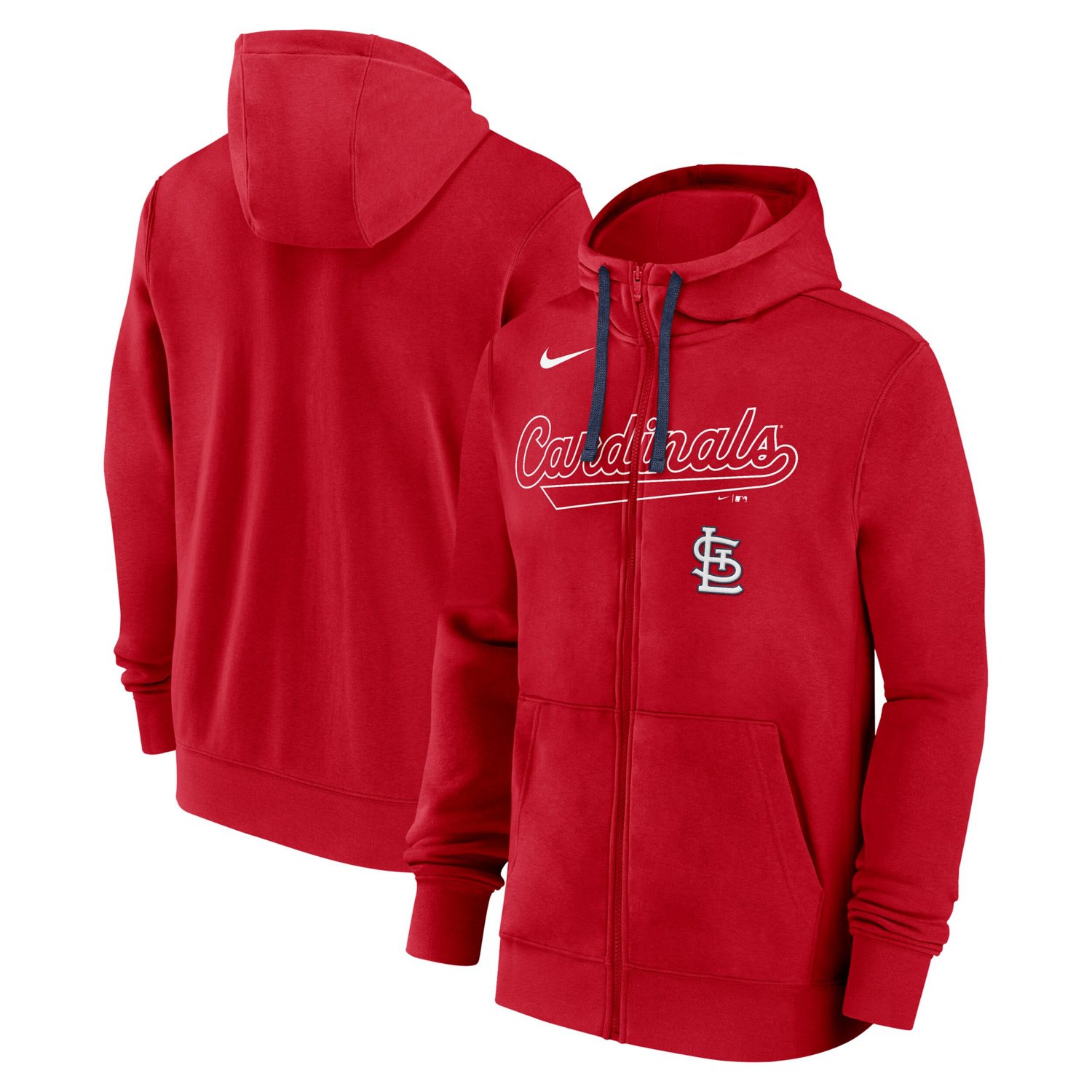 Nike St Louis Cardinals Knockout Script Full-Zip Hoodie | Academy