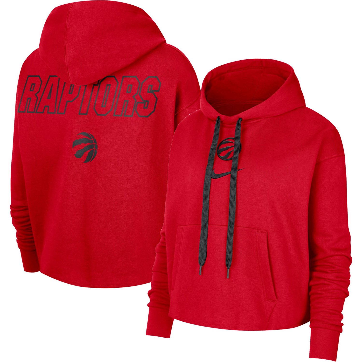 Nike Toronto Raptors Courtside Cropped Pullover Hoodie | Academy