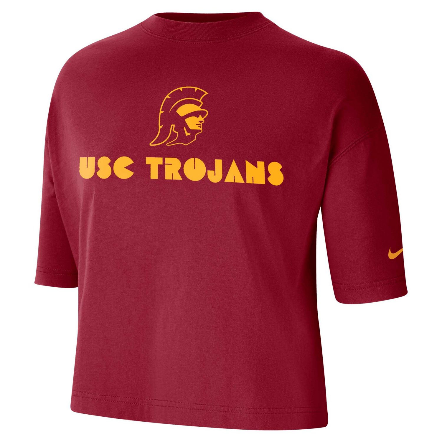 Nike USC Trojans Crop Performance T-Shirt | Academy