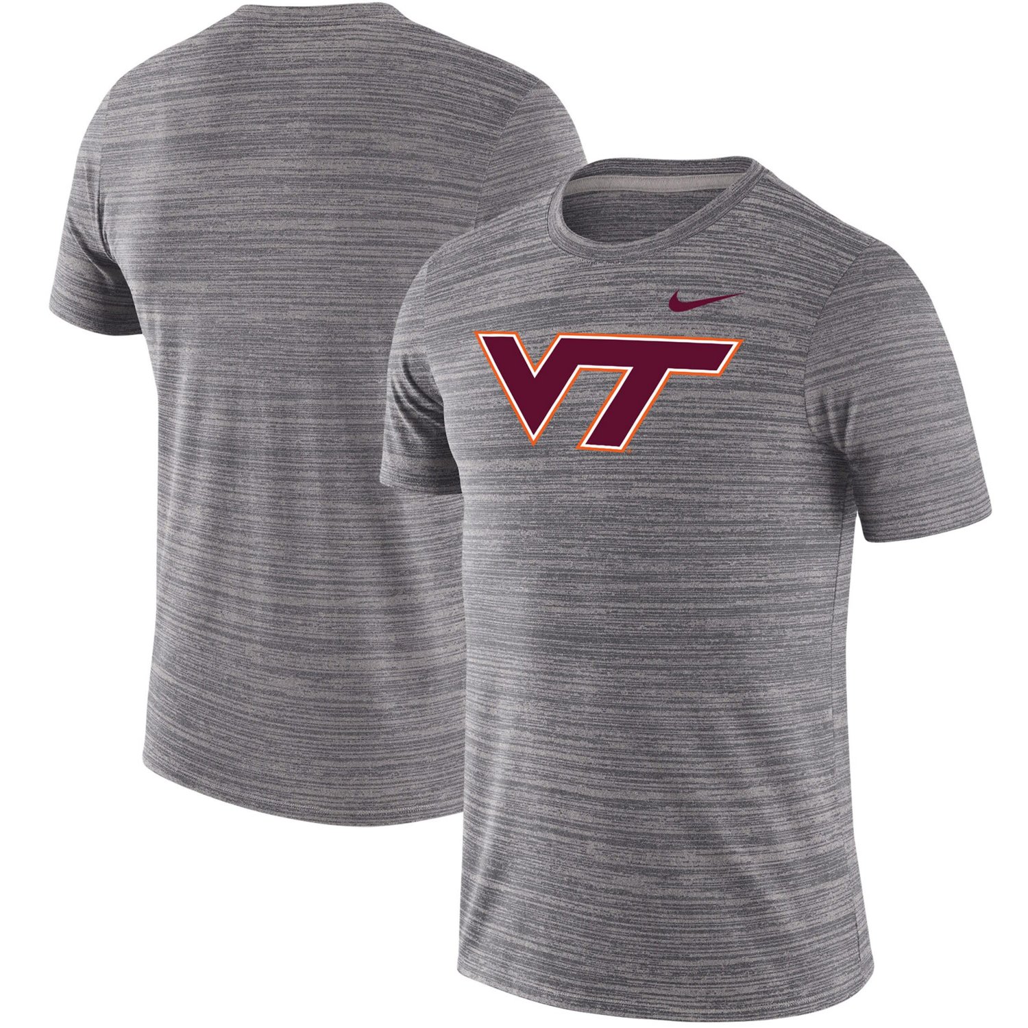 Nike Virginia Tech Hokies Big Tall Velocity Space-Dye Performance T ...