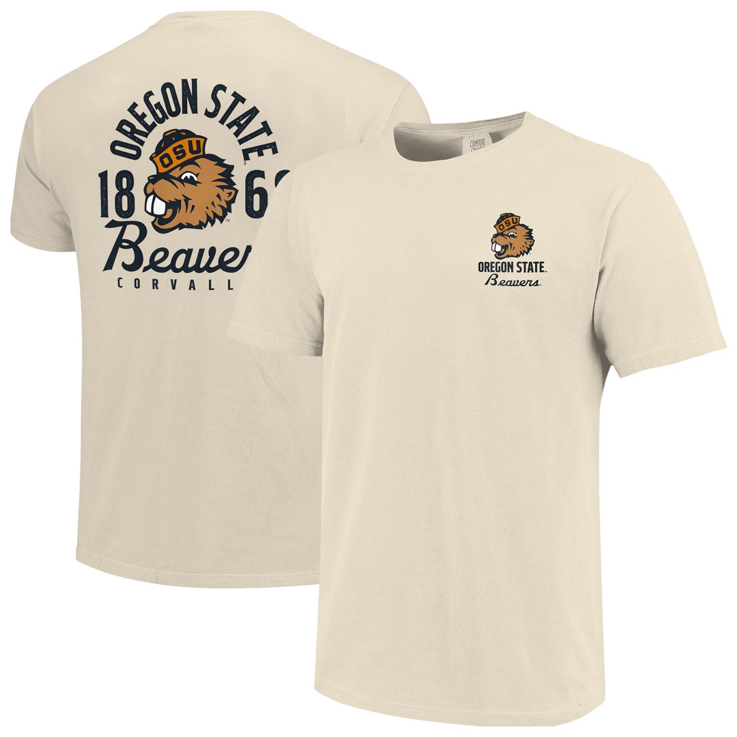 Oregon State Beavers Comfort Colors Mascot Overlay T-Shirt | Academy